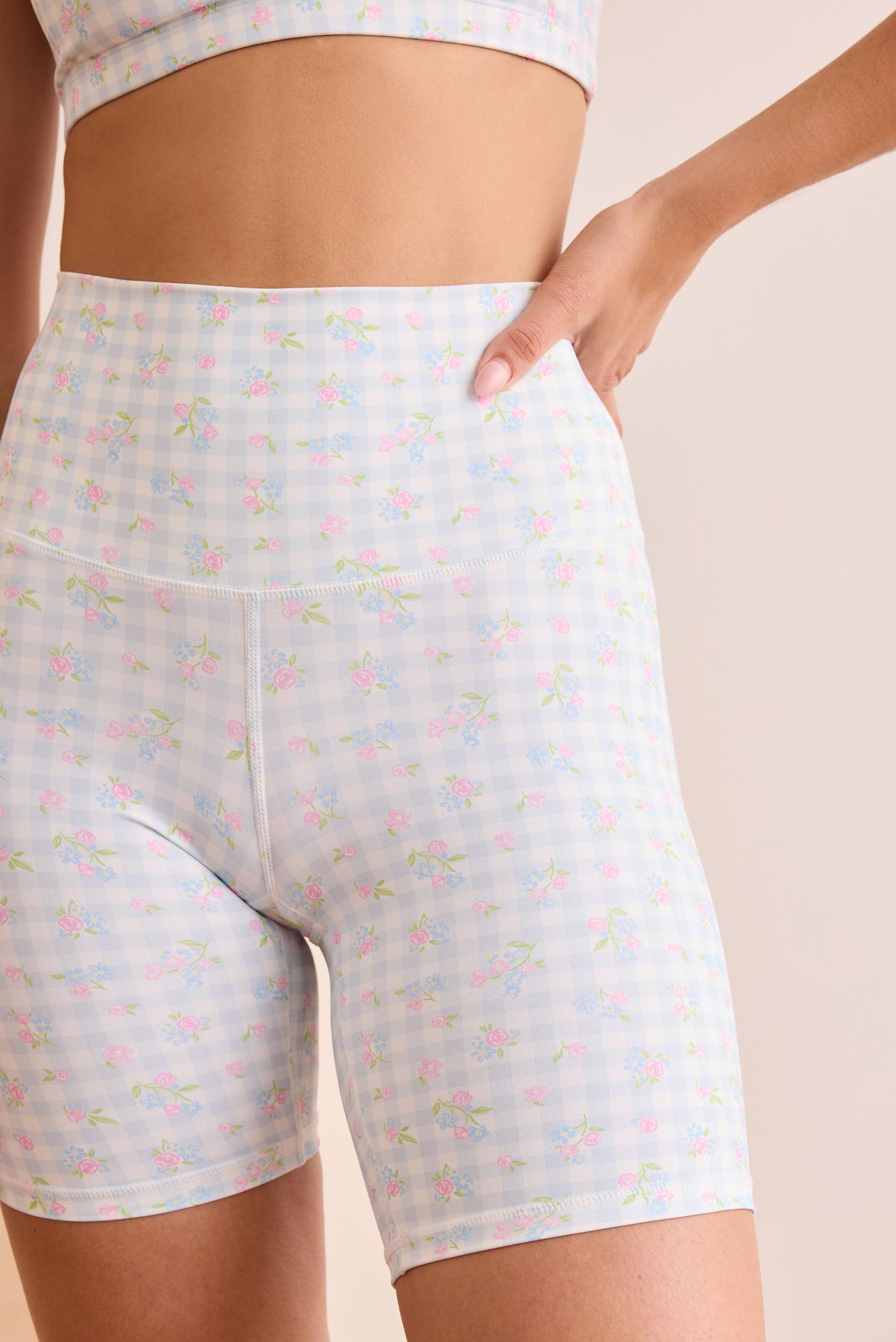 Petal Check Bike Shorts Product Image