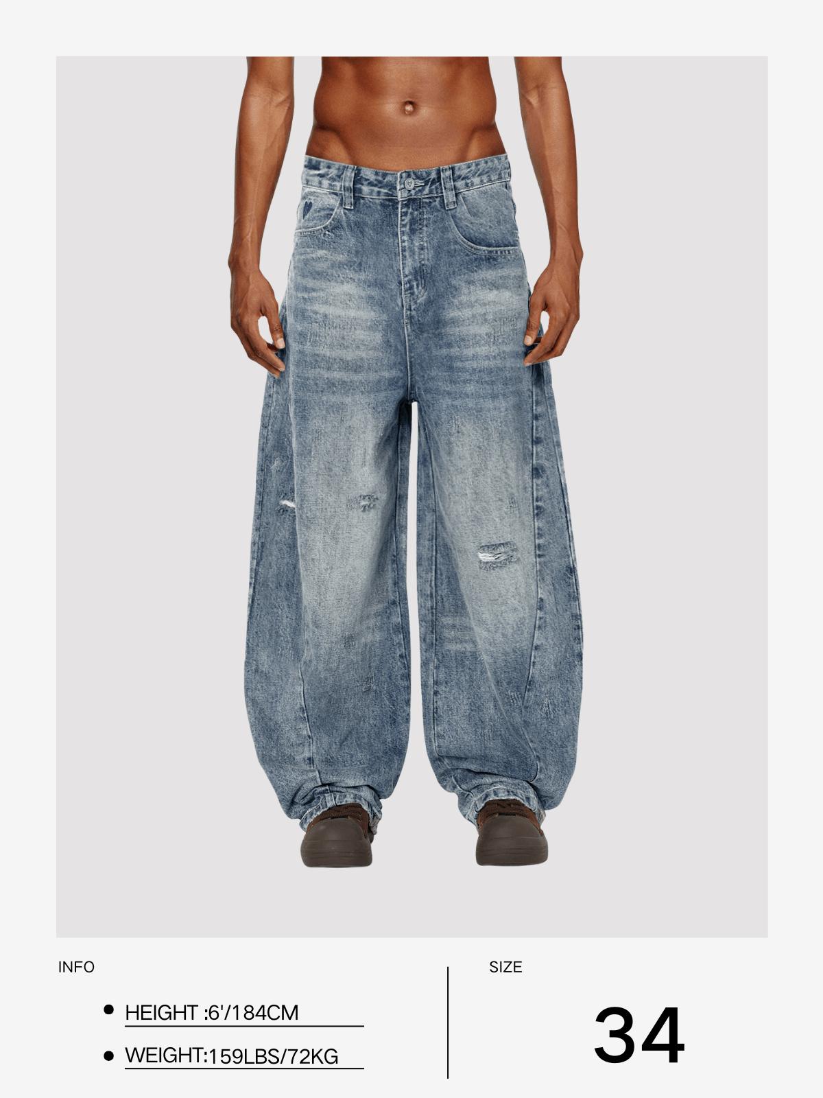 Aelfric Eden Baggy Ripped Jeans Product Image