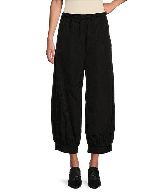 Bryn Walker Wyatt Memory Crunch Wide-Leg Pull-On Cropped Pants Product Image
