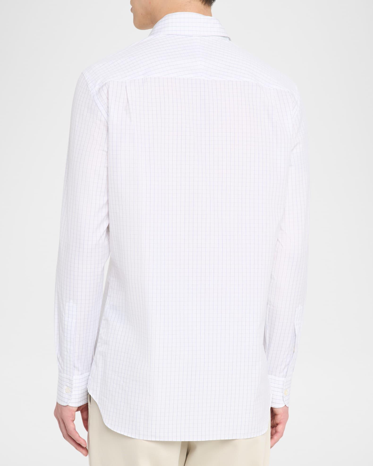 Men's Giza Cotton Check Modern-Fit Sport Shirt Product Image