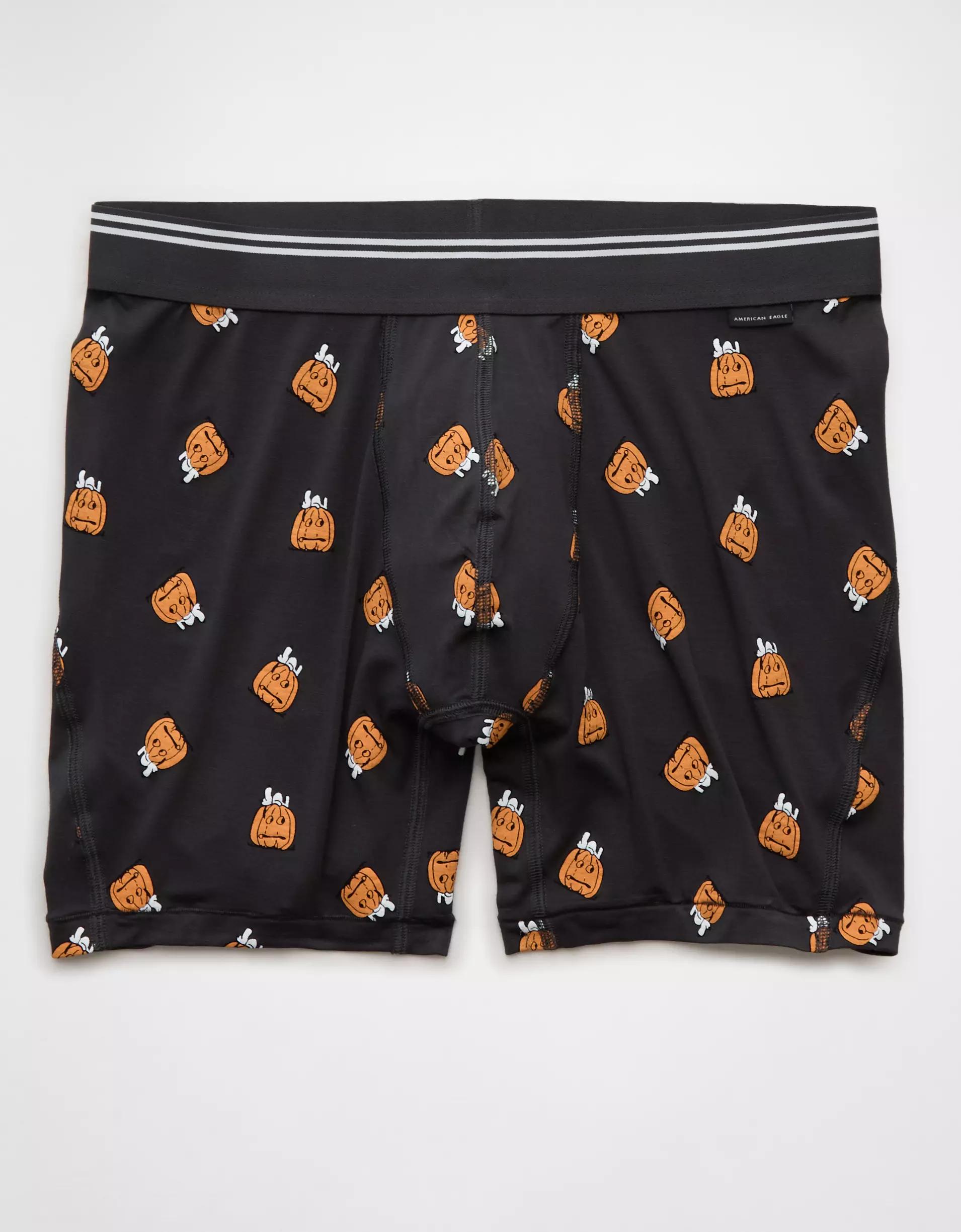 AEO Men's Snoopy Pumpkin 6" Ultra Soft Boxer Brief Product Image