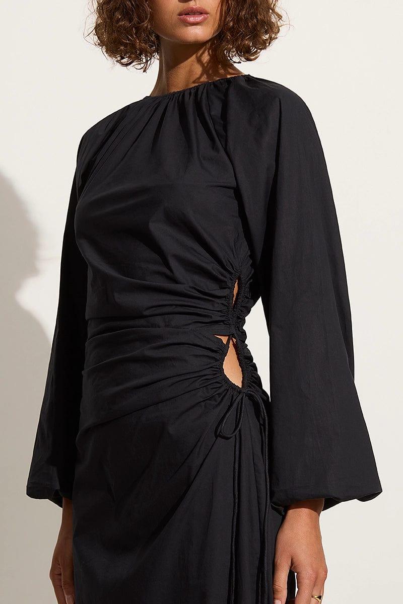 De Deus Midi Dress Black - Final Sale Product Image