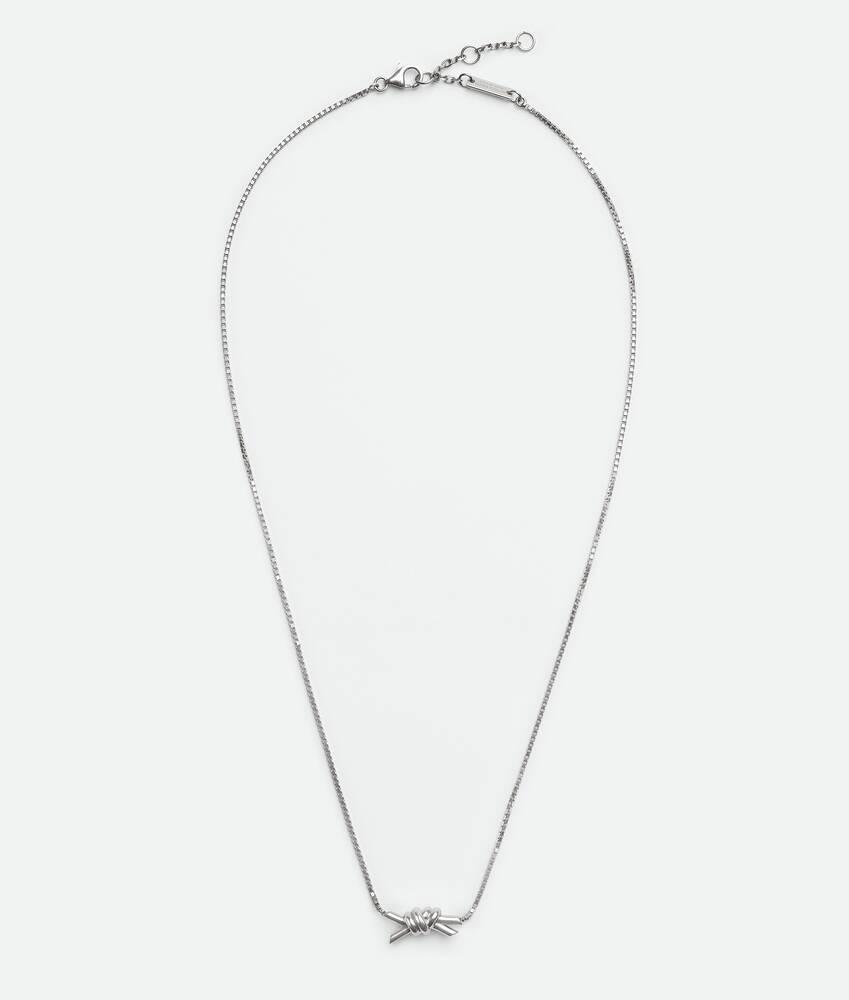 Women's Knot Necklace in Silver Product Image