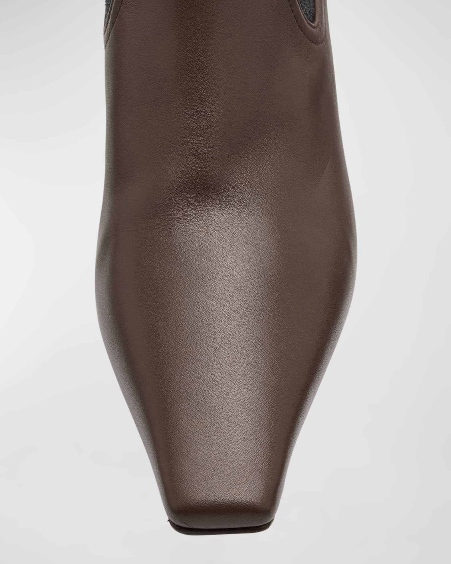 Leather Monili Comma-Heel Ankle Boots Product Image