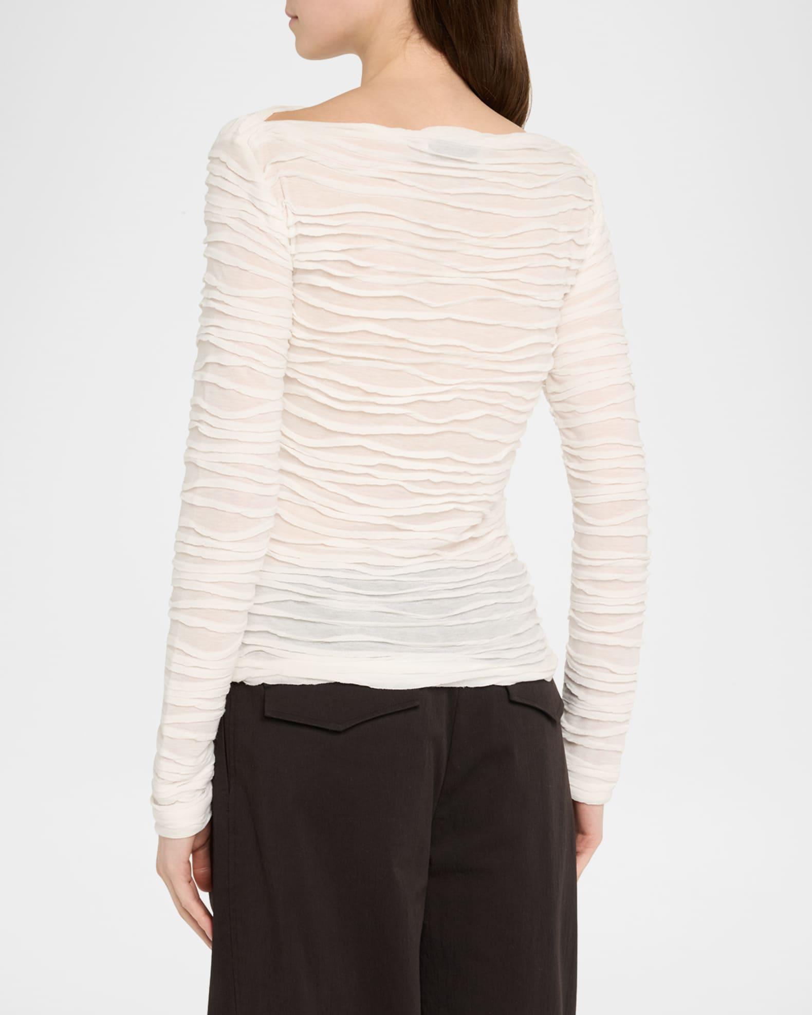 Paloma Long-Sleeve Textured Top  Product Image
