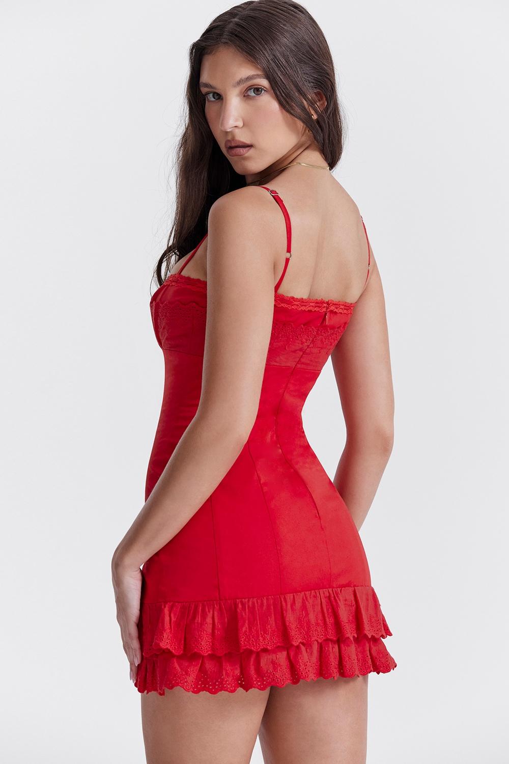 Luci  cherry corset dress Product Image