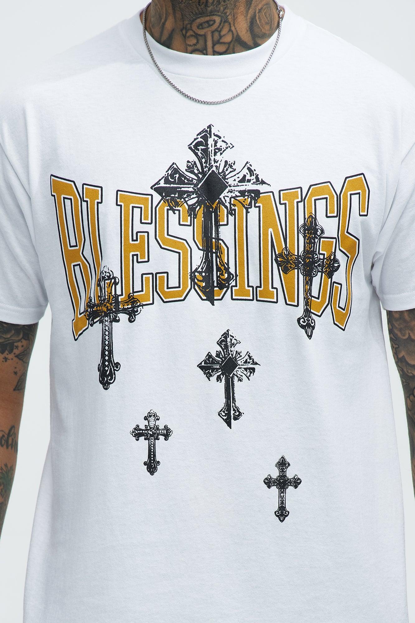 Blessings On Blessings Short Sleeve Tee - White Product Image