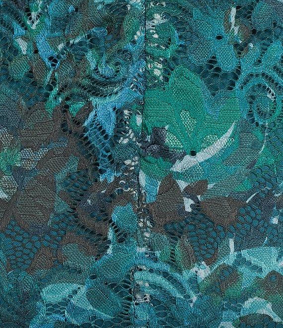 Marina Lace Detail V-Neck Long Sleeve Wrap Dress Product Image