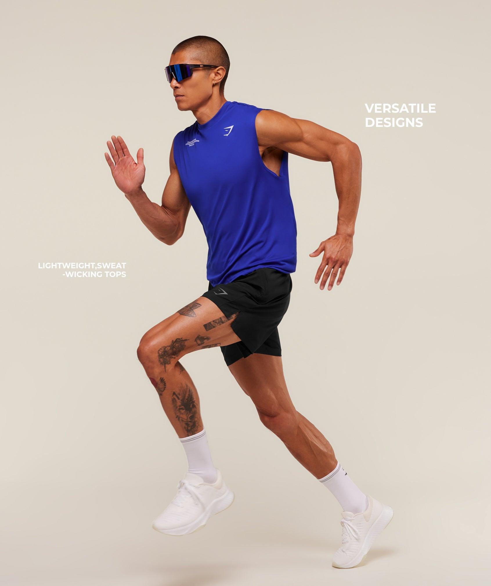 Gymshark Conditioning Club Tank - Athletic Blue Male Product Image