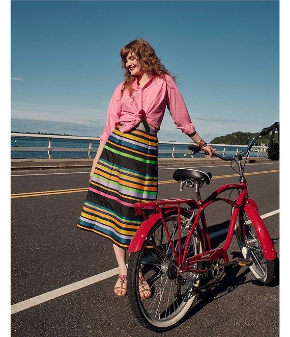 FRANCES VALENTINE Perfect Button Down Poplin Top Product Image