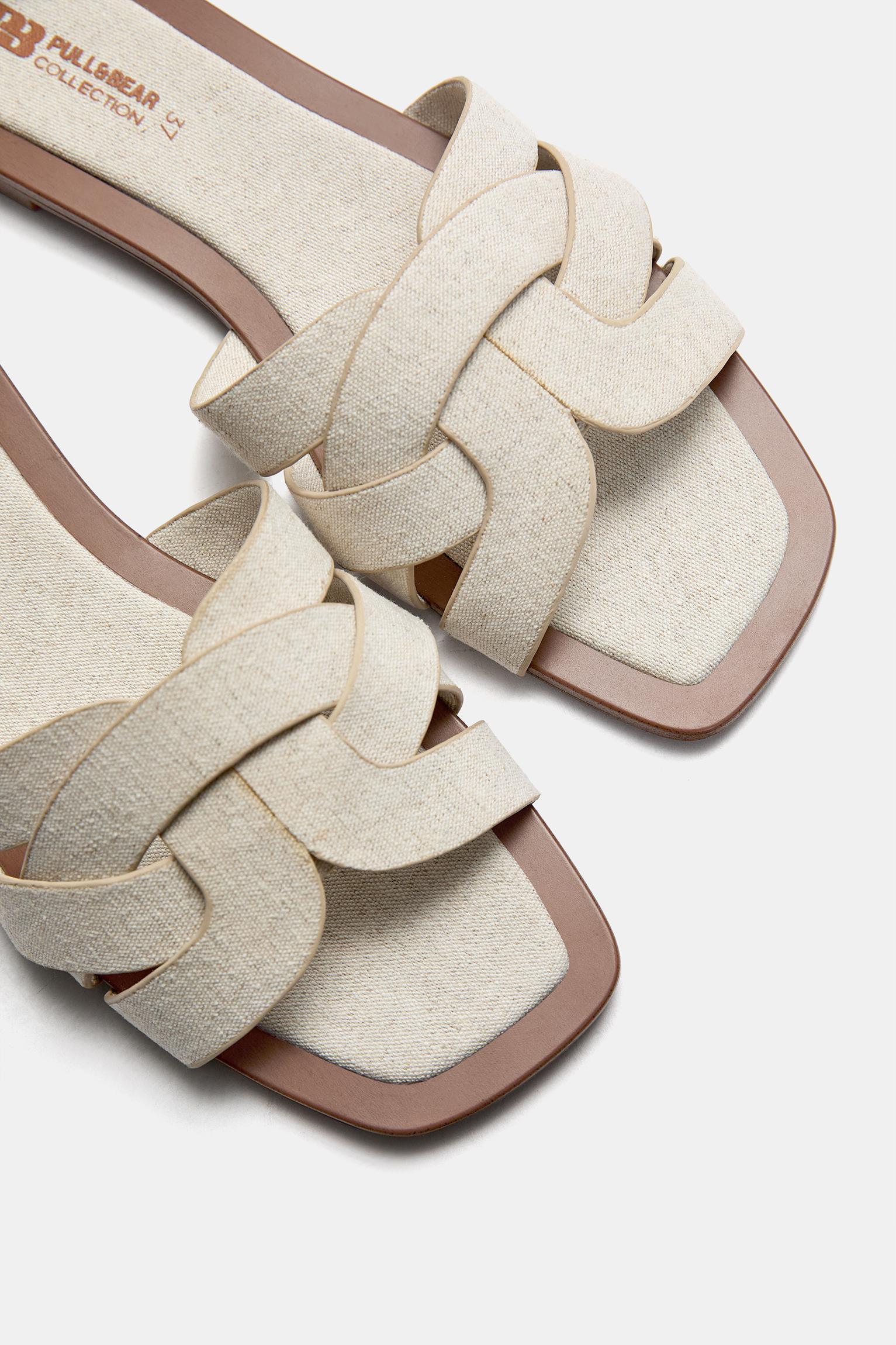 Flat fabric sandals Product Image