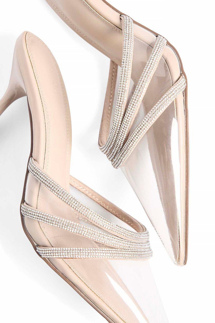 Rhinestone Strap Heels Product Image