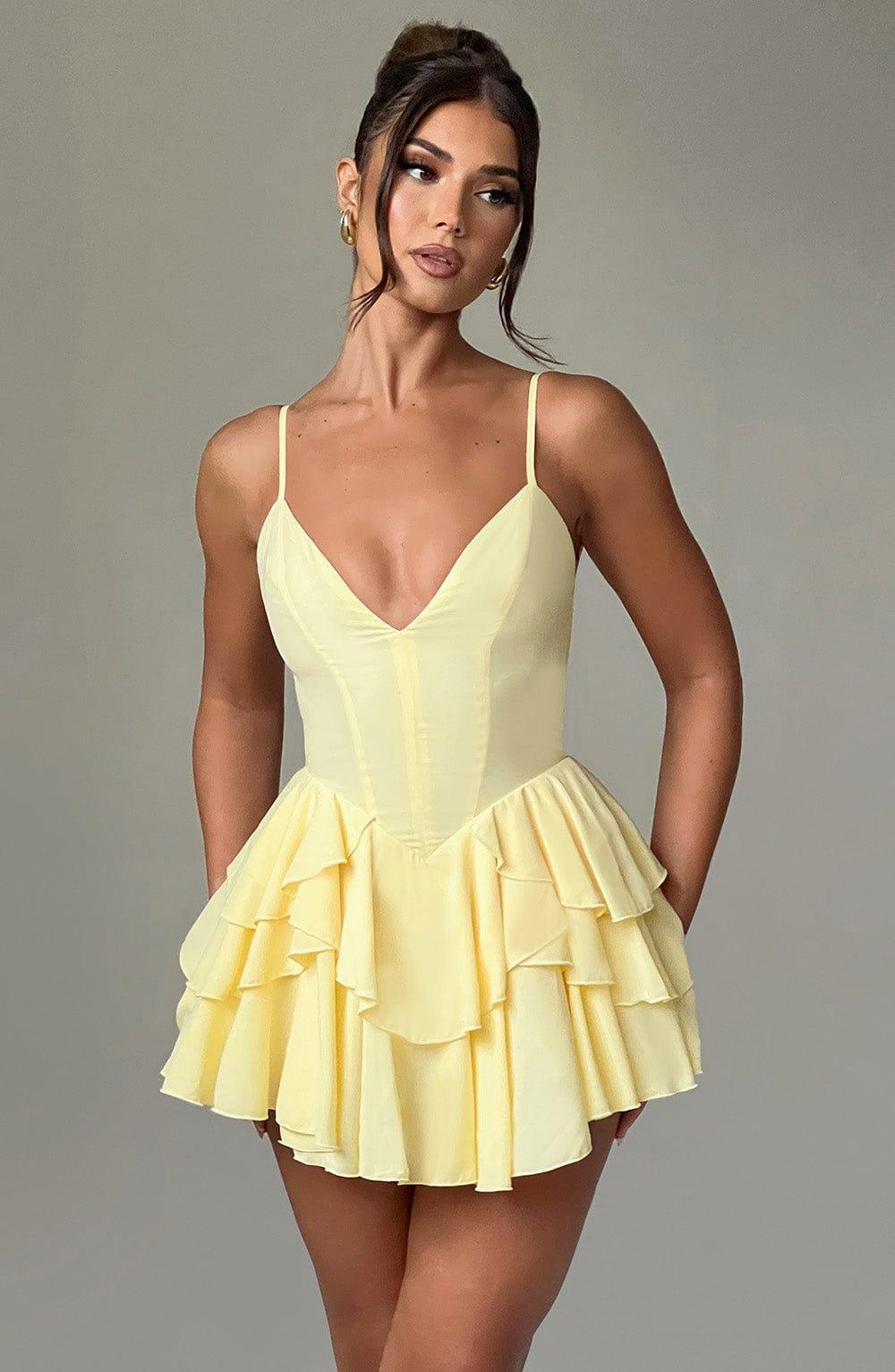 Veena Playsuit - Lemon Product Image