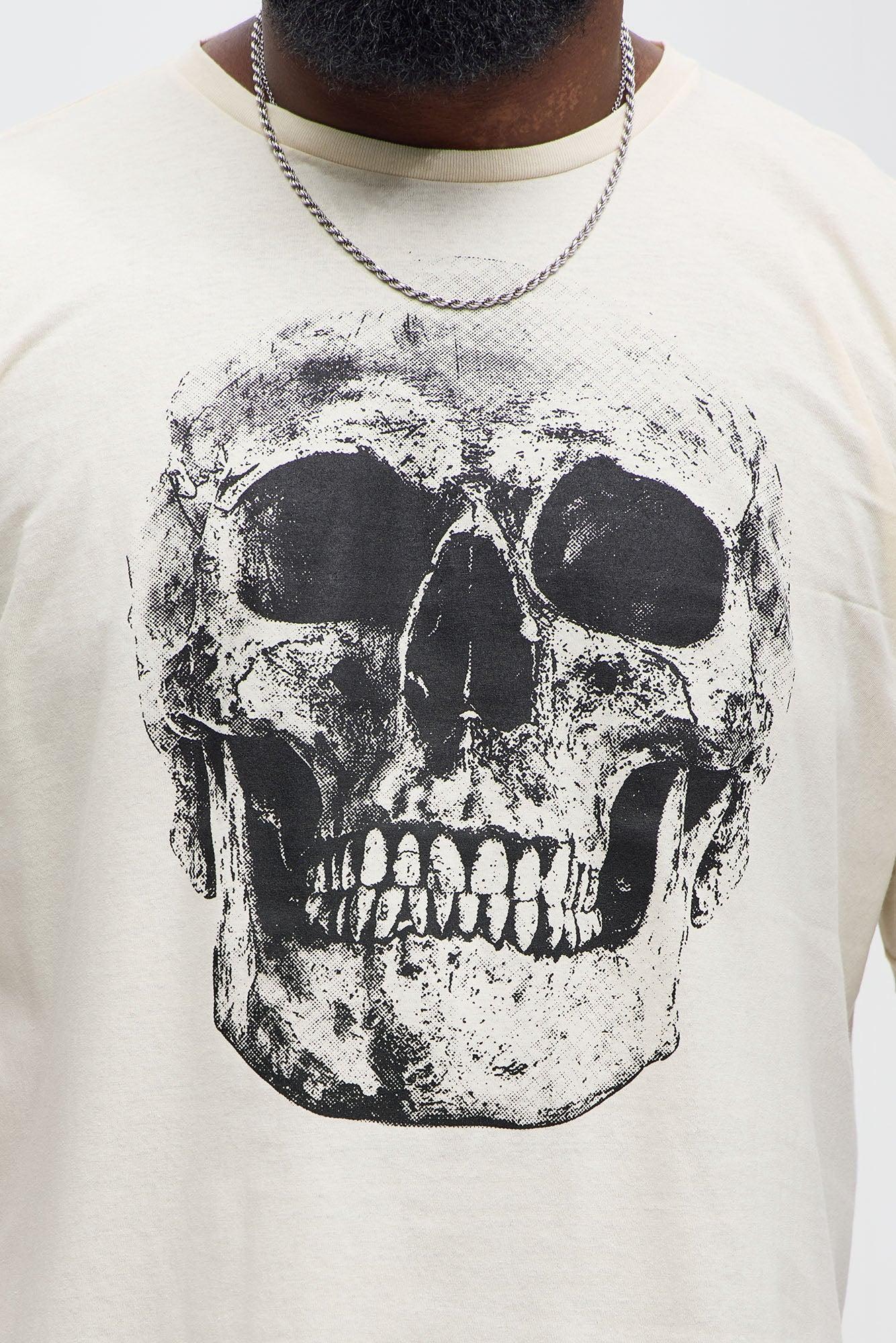 Skull Town Short Sleeve Tee - Cream Product Image