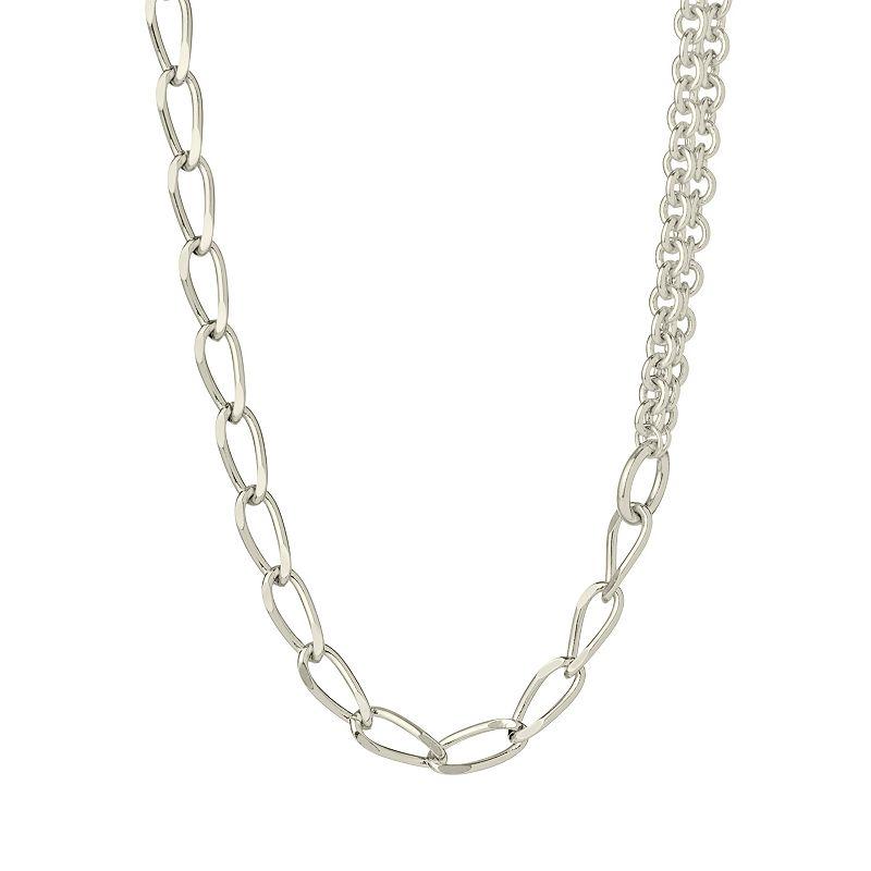 MC Collective Asymmetrical Milan Chain Necklace, Women's, Size: 16", Gold Tone Product Image