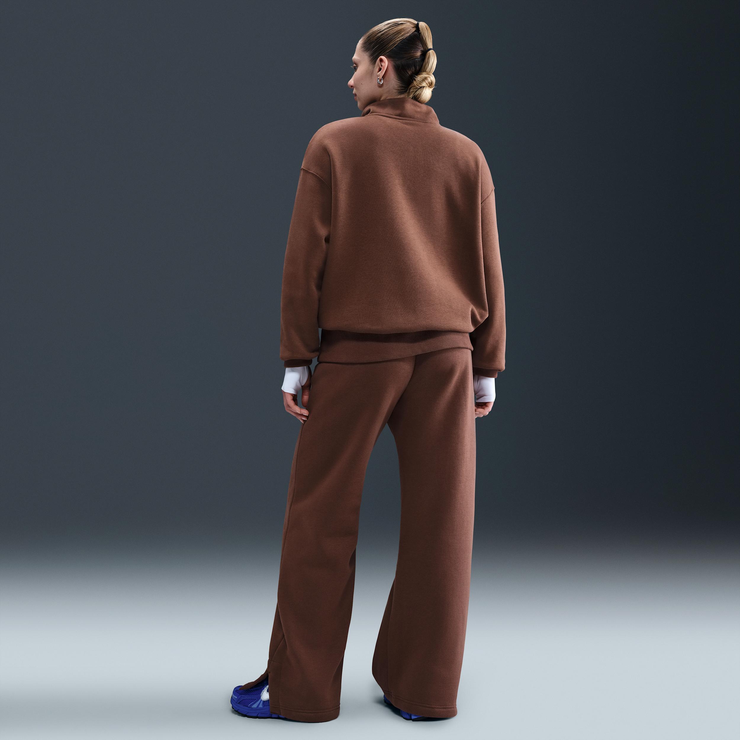 Womens Nike Sportswear Phoenix Fleece High-Waisted Wide-Leg Pants | IH1011-265 Product Image