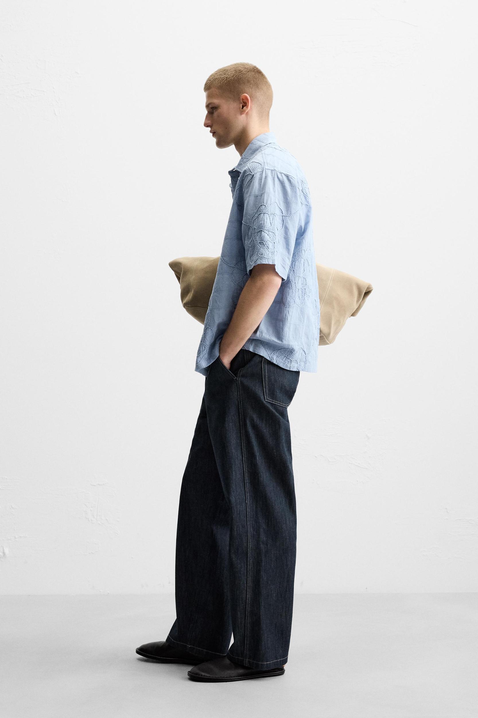 STRAIGHT FIT BELTED JEANS Product Image