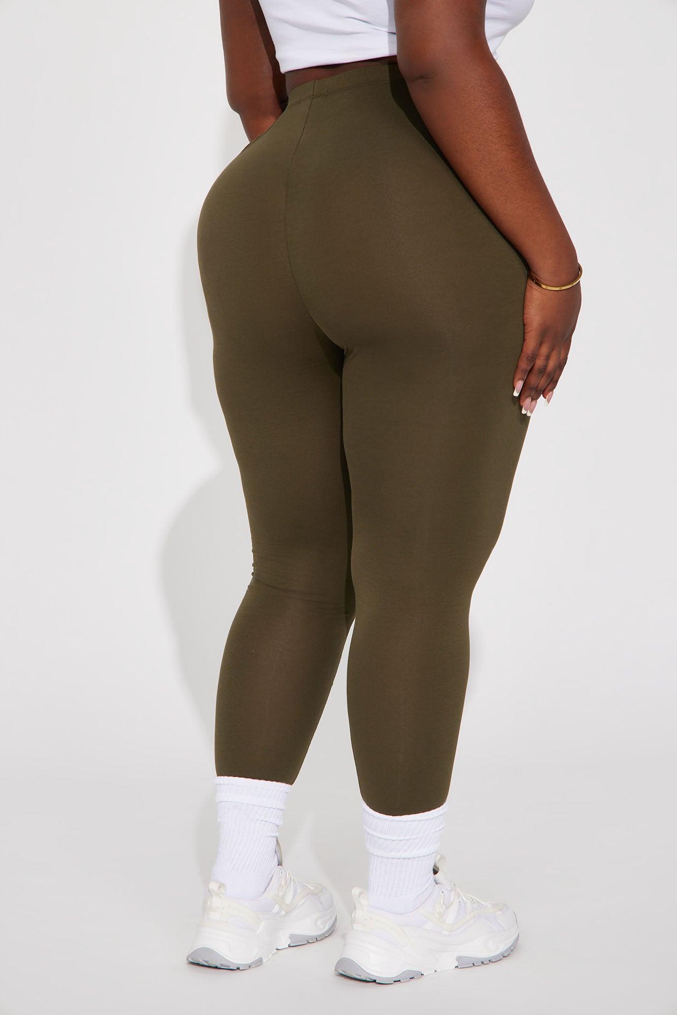 Lean On Me Leggings - Olive Product Image