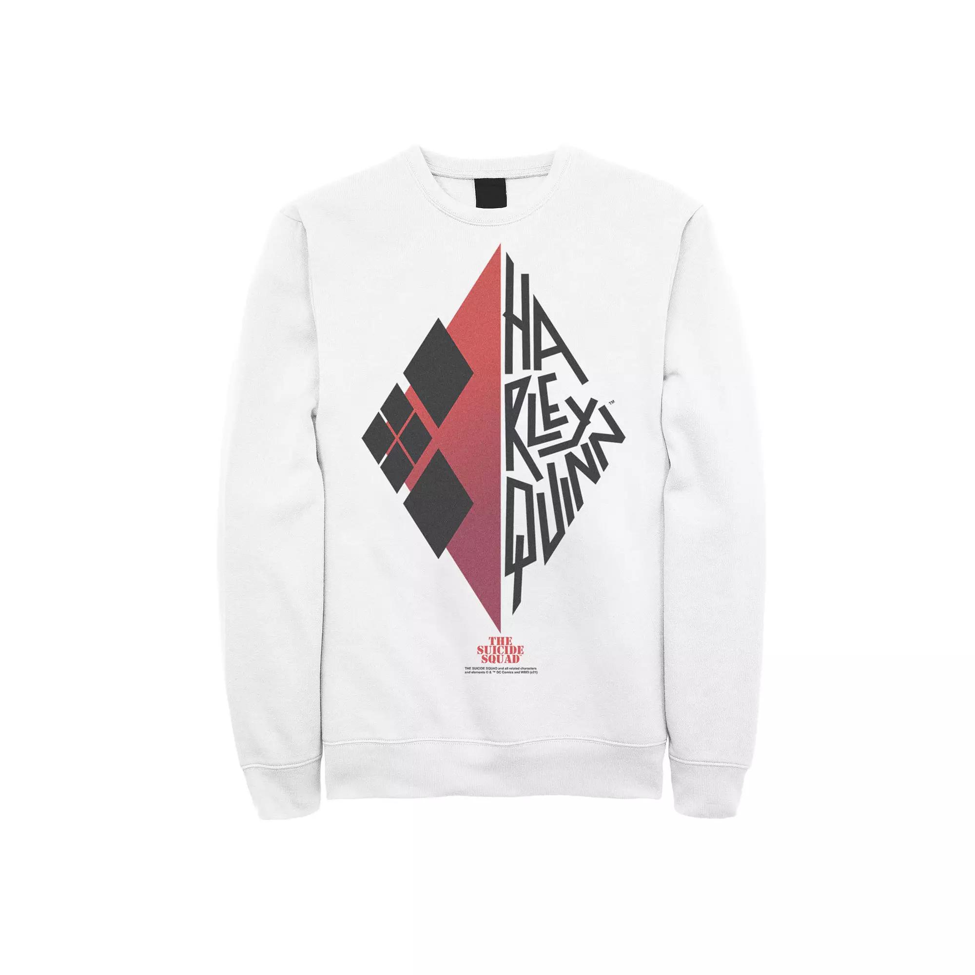 Men's The Suicide Squad Harley Quinn Envelope Text Sweatshirt,  Product Image