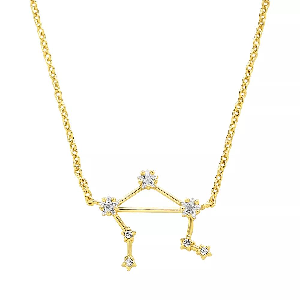 MC Collective Cubic Zirconia Constellation Necklace, Women's, 14k Gold Tone Libra Product Image
