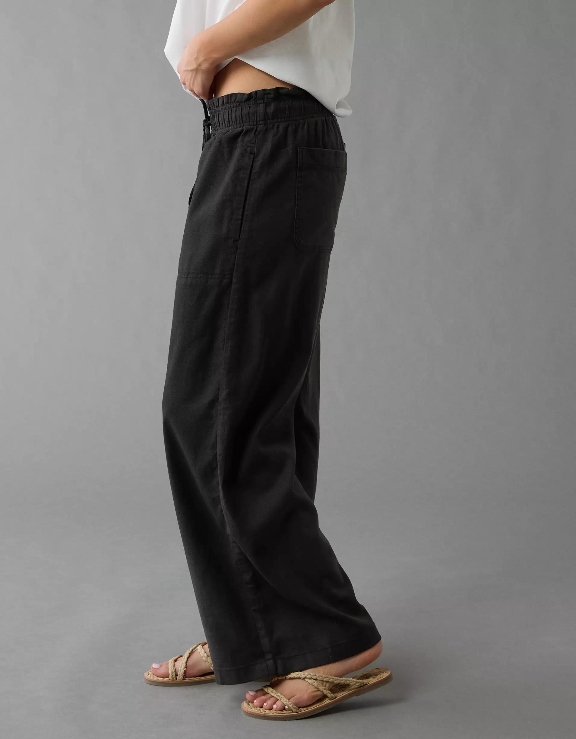AE Dreamy Drape Linen-Blend Pull-On Pant Product Image