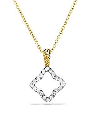 Womens Cable Collectibles Quatrefoil Necklace in 18K Yellow Gold Product Image