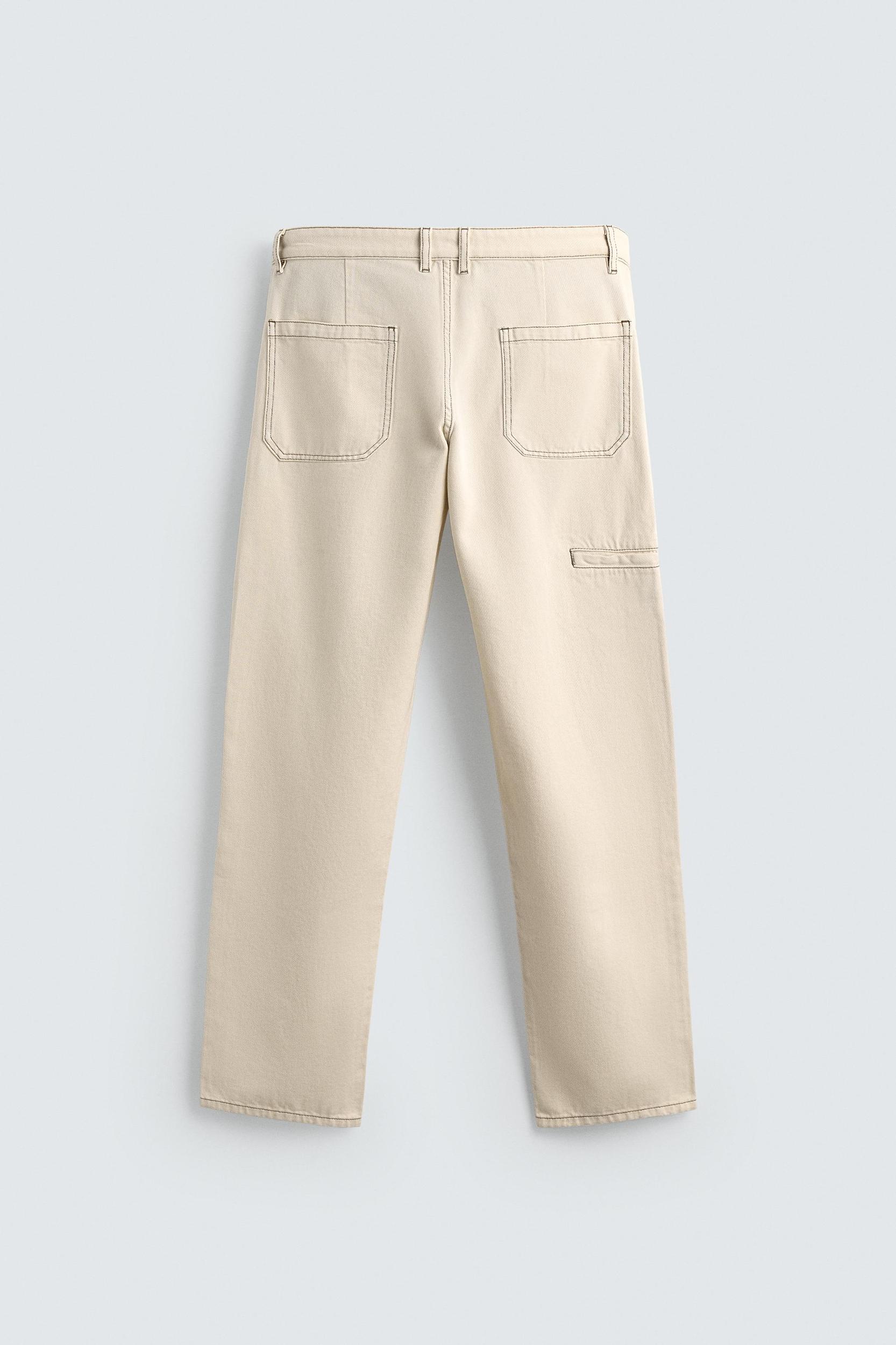 PANTS WITH CONTRAST STITCHING Product Image