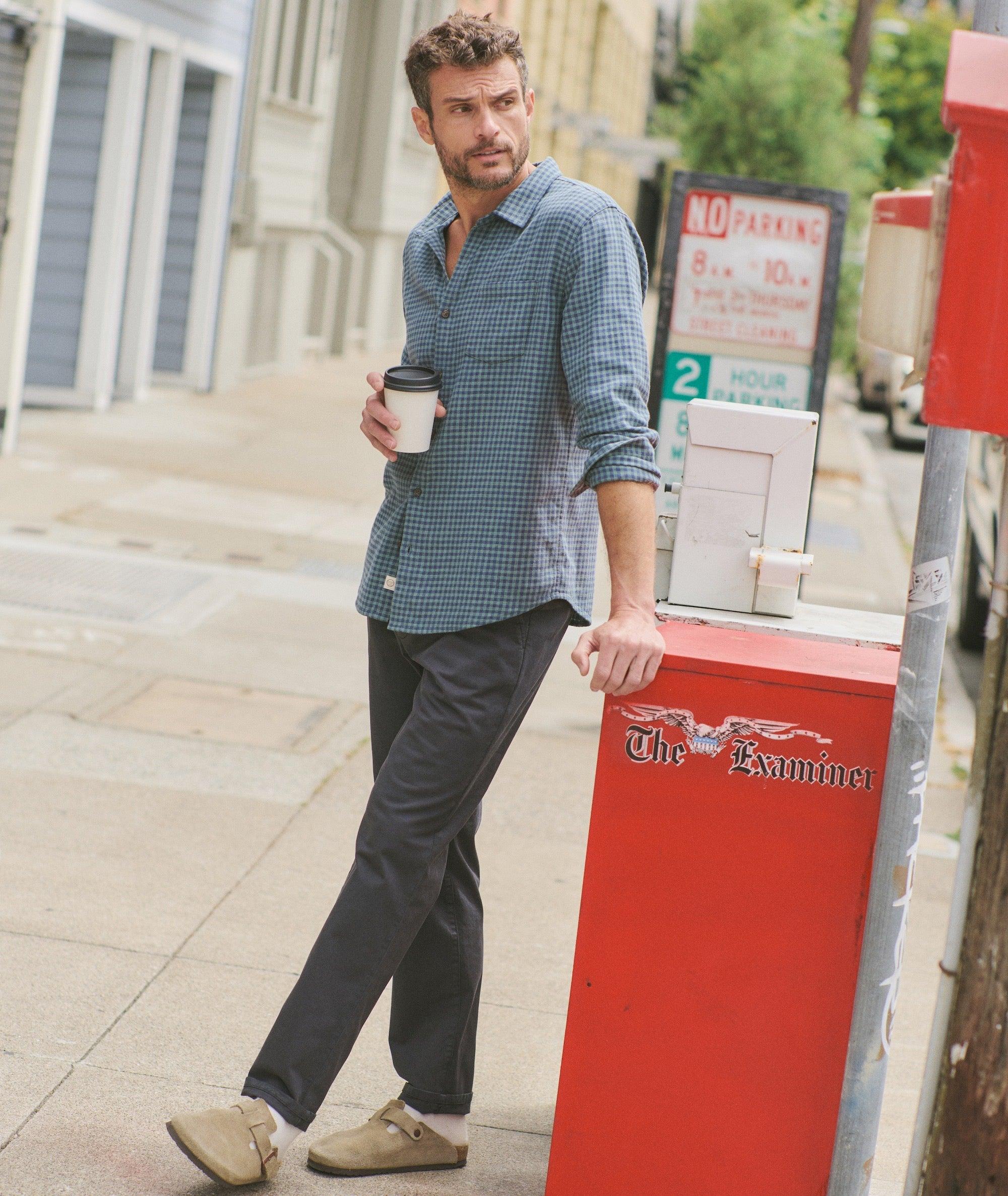 Stretch Selvage Long Sleeve Shirt Product Image