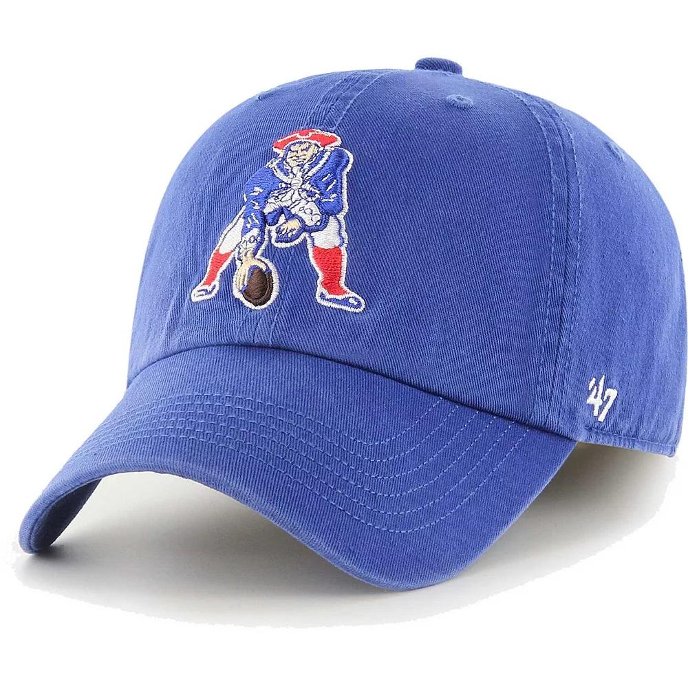 Men's '47 Royal New England Patriots Gridiron Classics Franchise Legacy Fitted Hat, Size: Medium, Blue Product Image