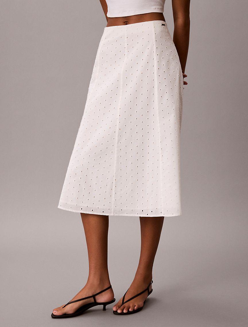 Broderie Midi Skirt Product Image