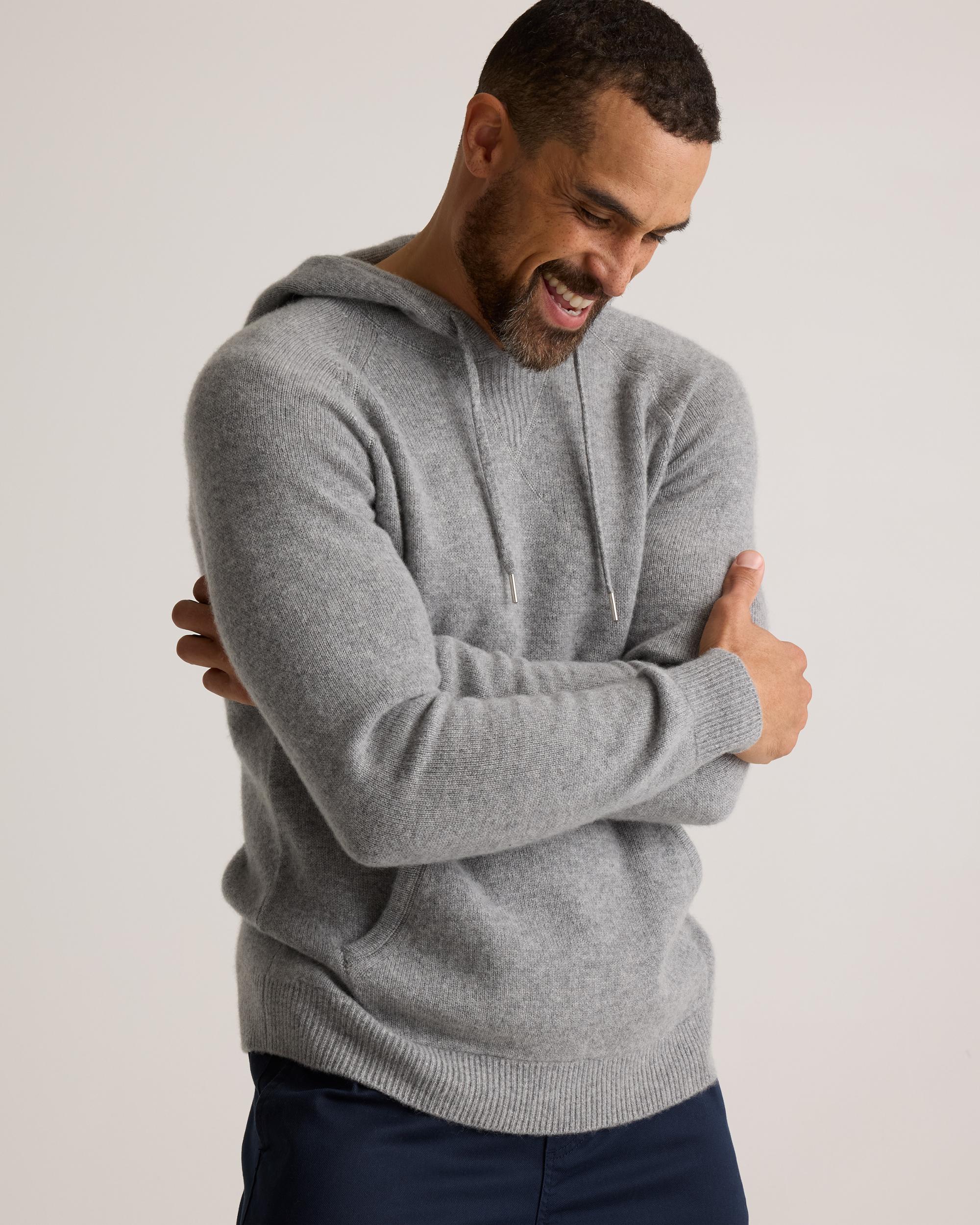 Quince | Men's Mongolian Cashmere Pullover Hoodie Size XL Product Image