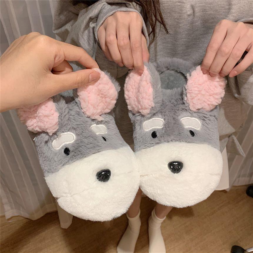 Cartoon Furry Home Slippers Product Image
