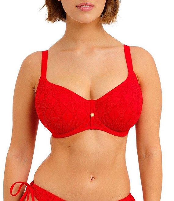 Freya Nomad Nights Crochet High Leg Hipster Side Tie Swim Bottom Product Image