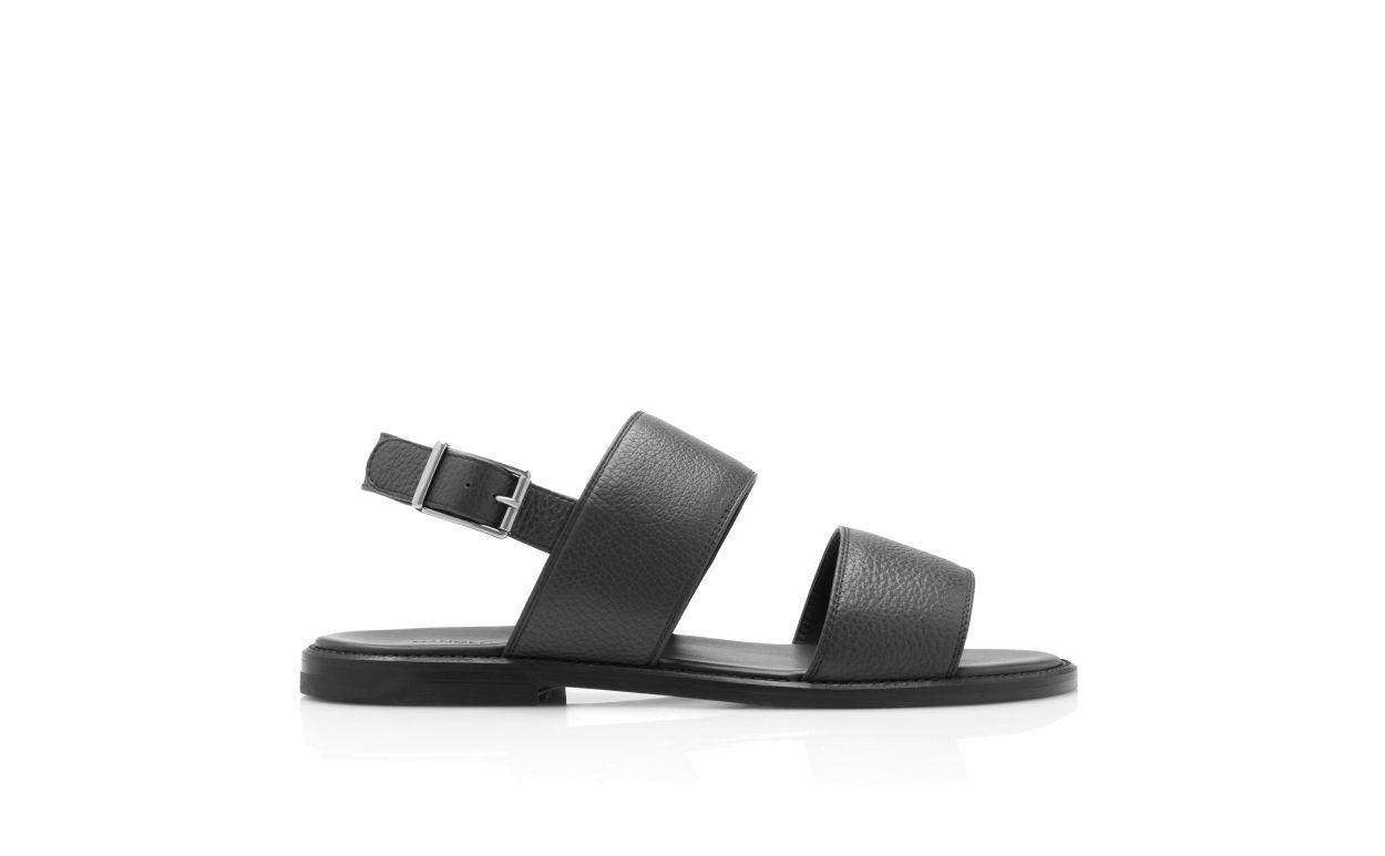 BULGOBIS Black Calf Leather Sandals Product Image