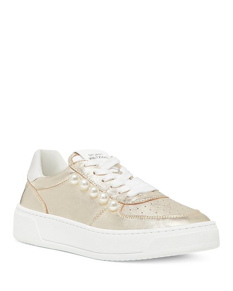 Stuart Weitzman Womens Sw Courtside Pearl Sneakers Product Image
