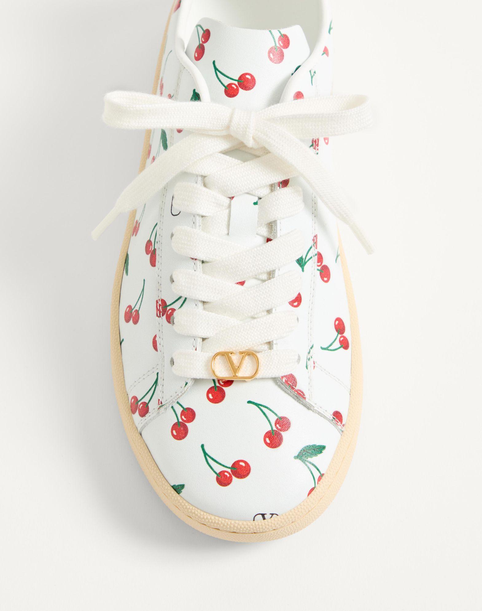 Royco Sneaker In Nappa Calfskin With Cherryfic Pattern Product Image