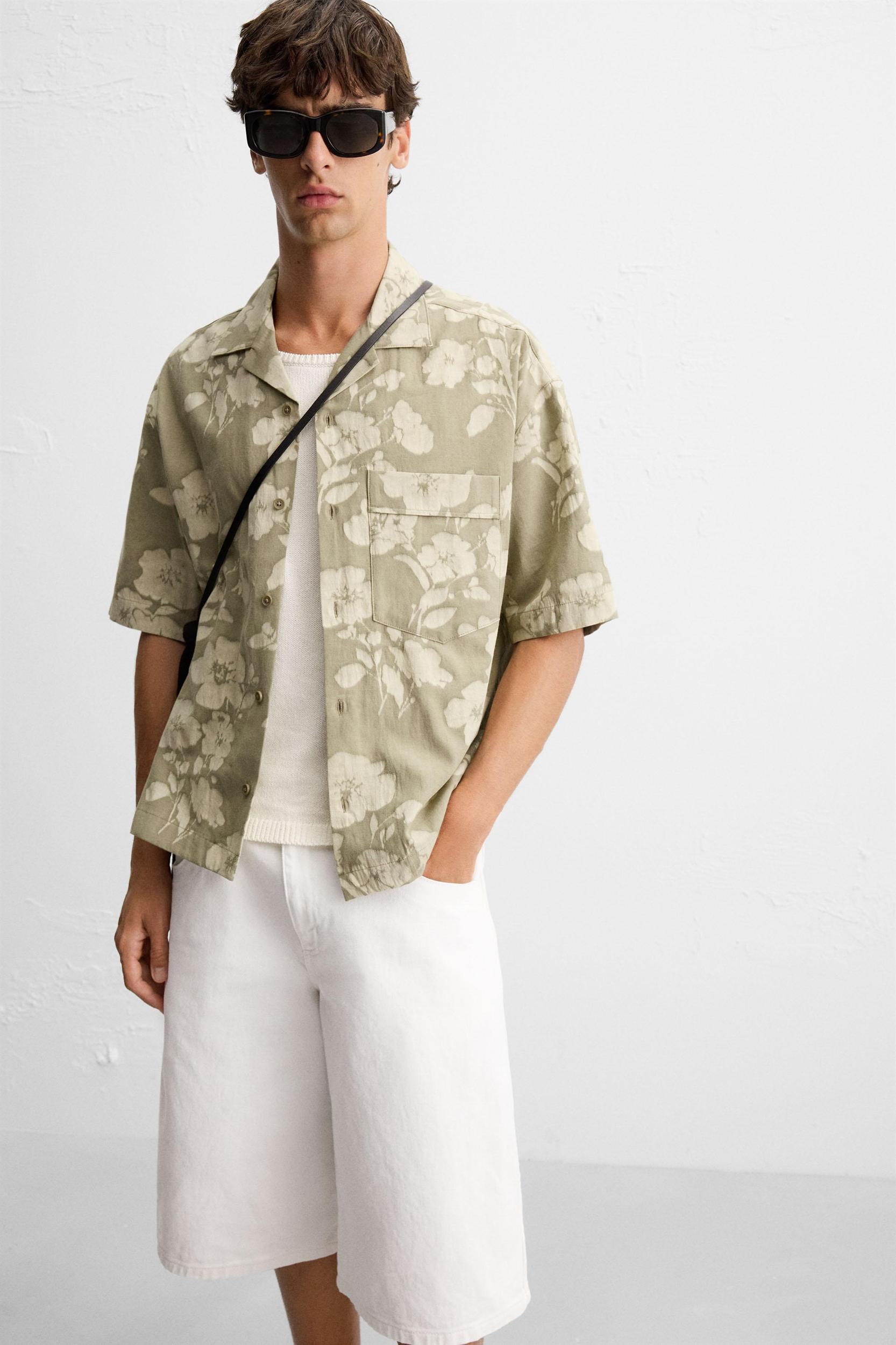 JACQUARD FLORAL SHIRT Product Image