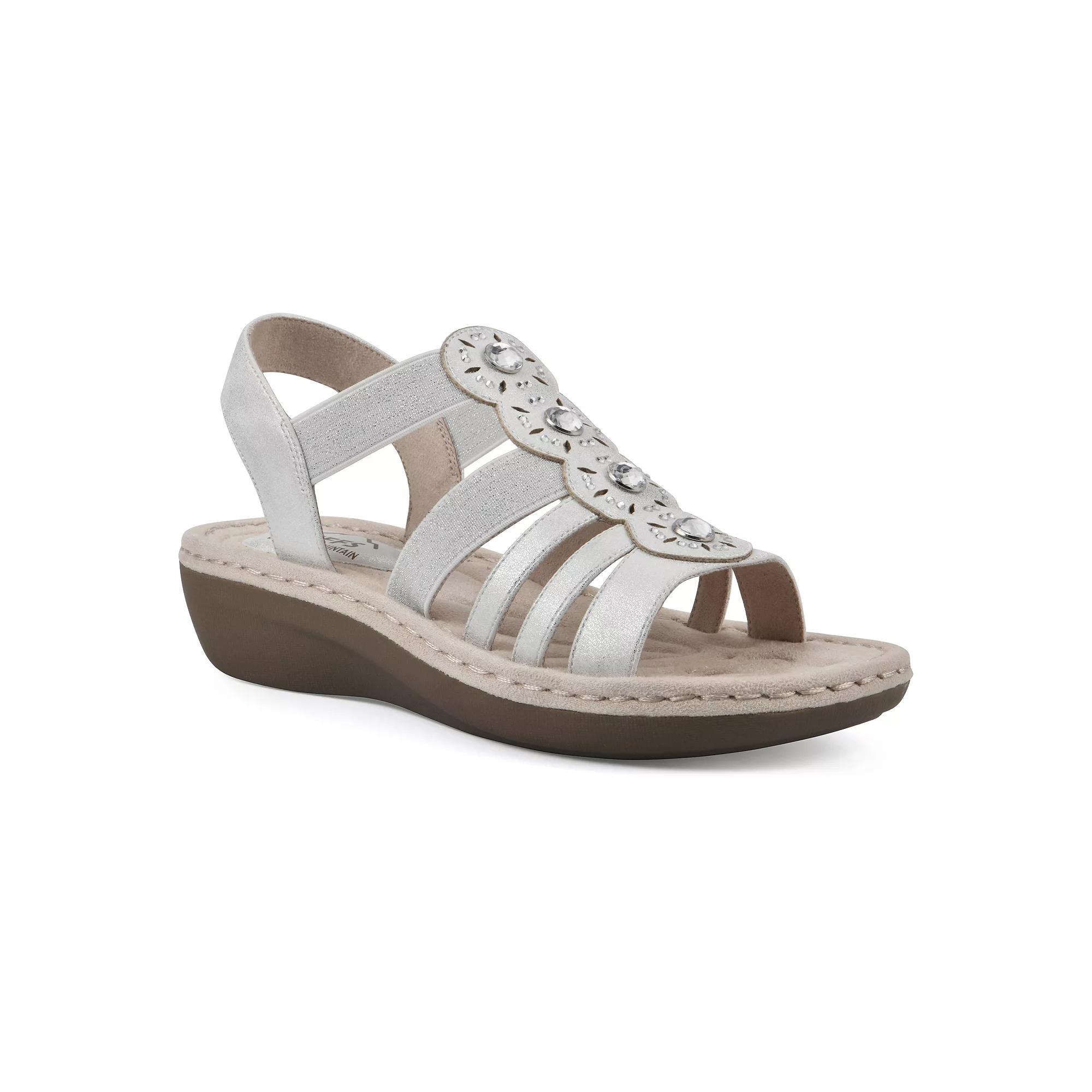 Cliffs by White Mountain Camryn Women's Comfort Sandals, Size: 10, Silver Grey Product Image