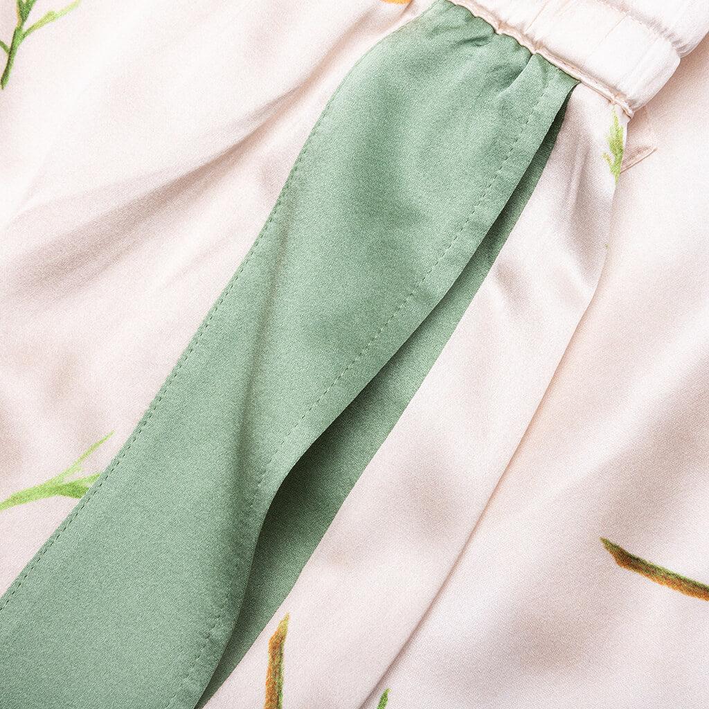 Color Block Silk Shorts - Poppy Ivory Male Product Image