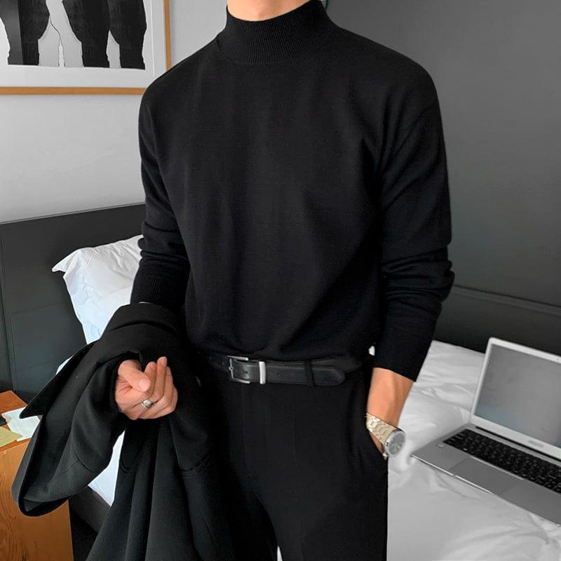 RT No. 3475 KNITTED HALF-TURTLENECK SWEATER Product Image