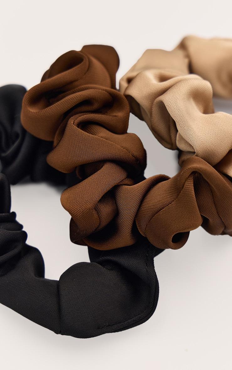 PRETTYLITTLETHING Multi Tonal Skinny 5 Pack Scrunchies Product Image