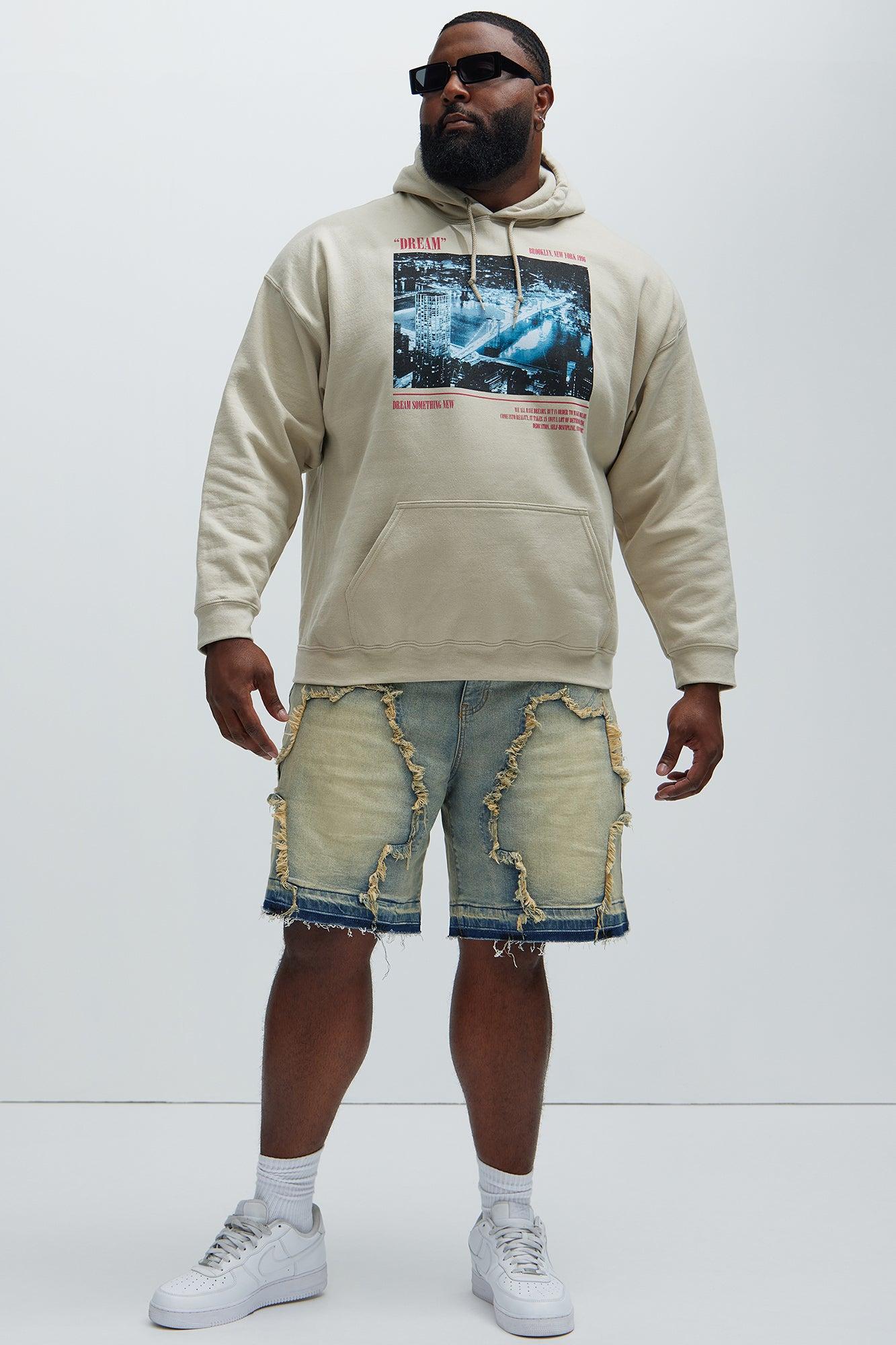 Barker Relaxed Denim Shorts - Vintage Blue Wash Product Image