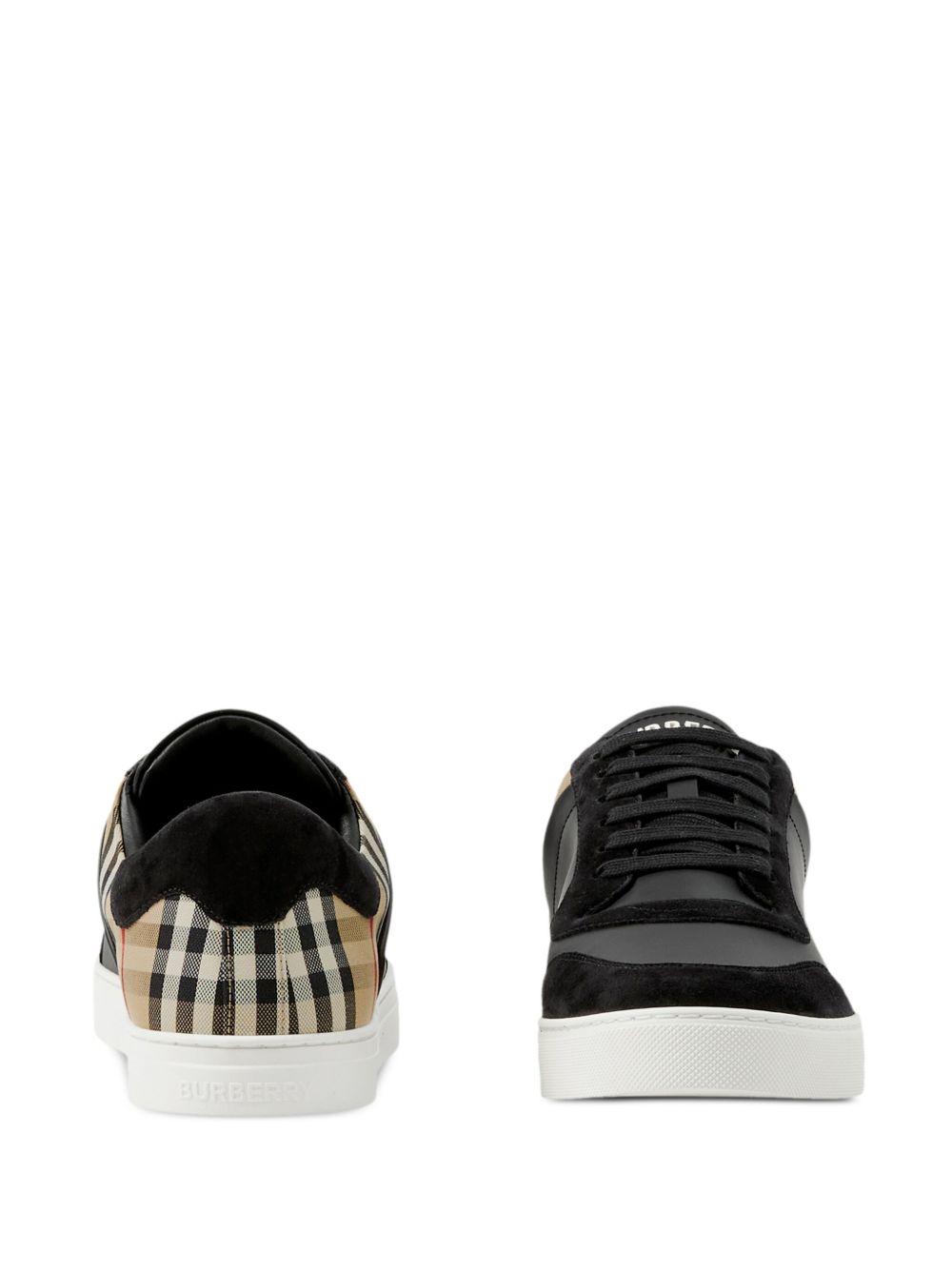 Vintage check-print sneakers Product Image