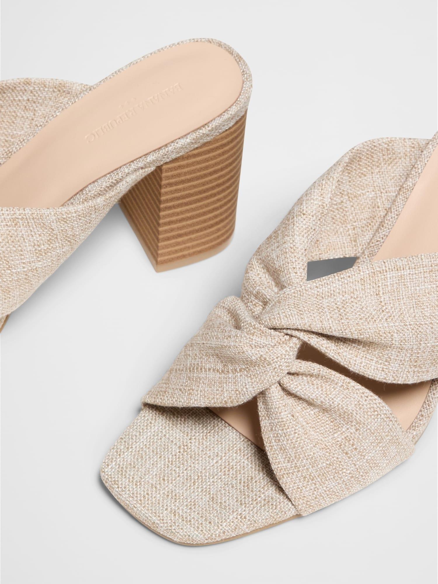 Crossover Heeled Sandal Product Image