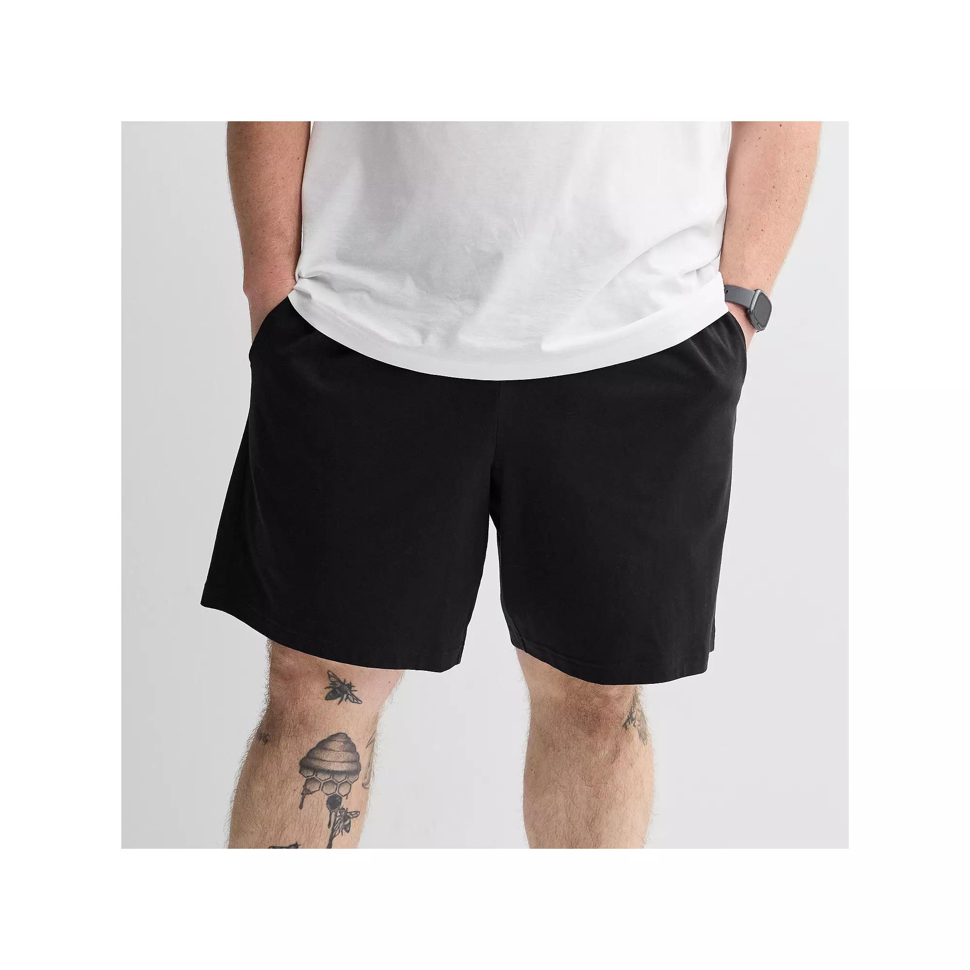 Big & Tall Tek Gear® Essential Gear Jersey Shorts, Men's, Size: 3XL Tall, Mineral Black Product Image