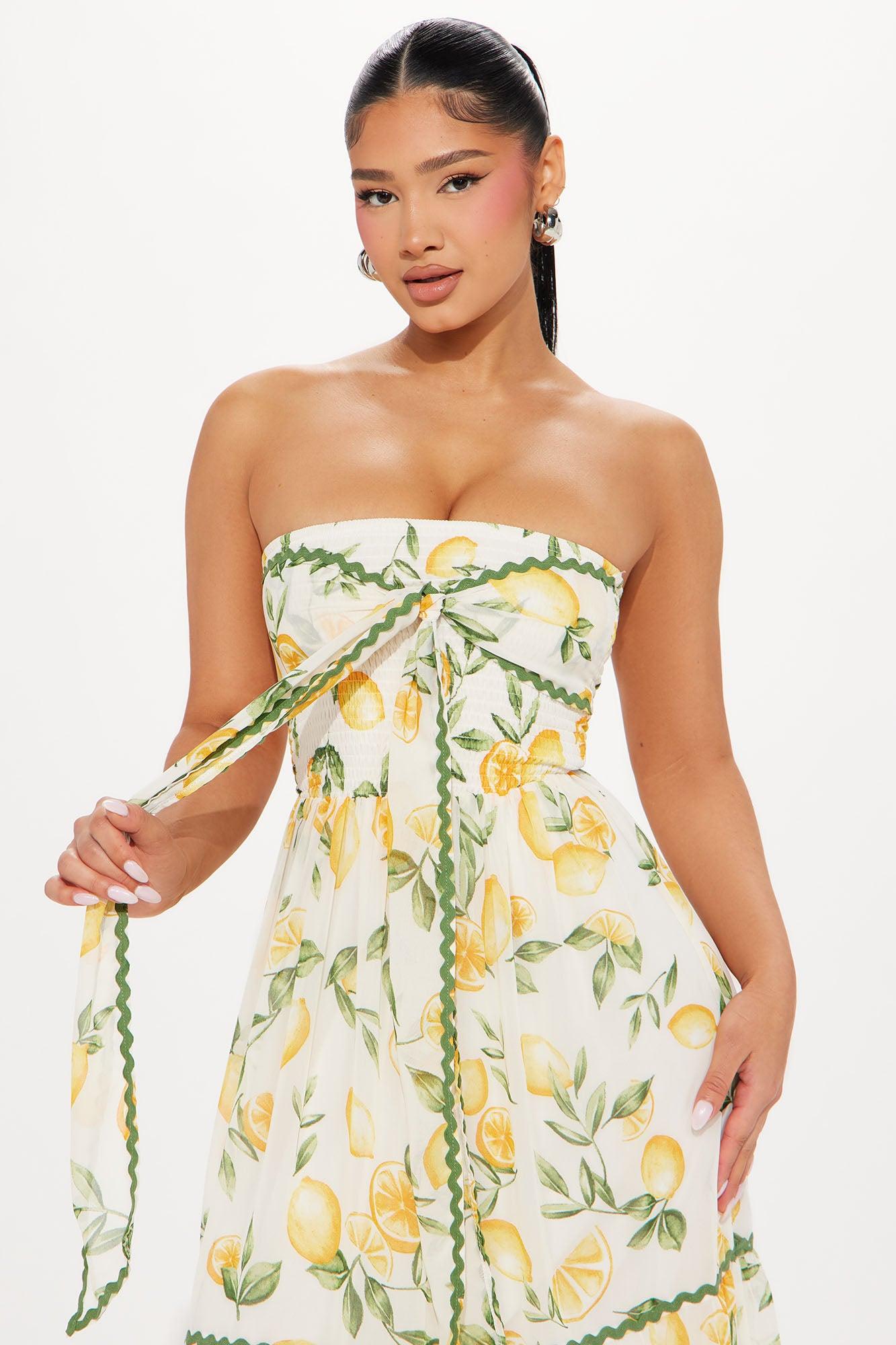 Selena Chiffon Maxi Dress - White/combo Product Image