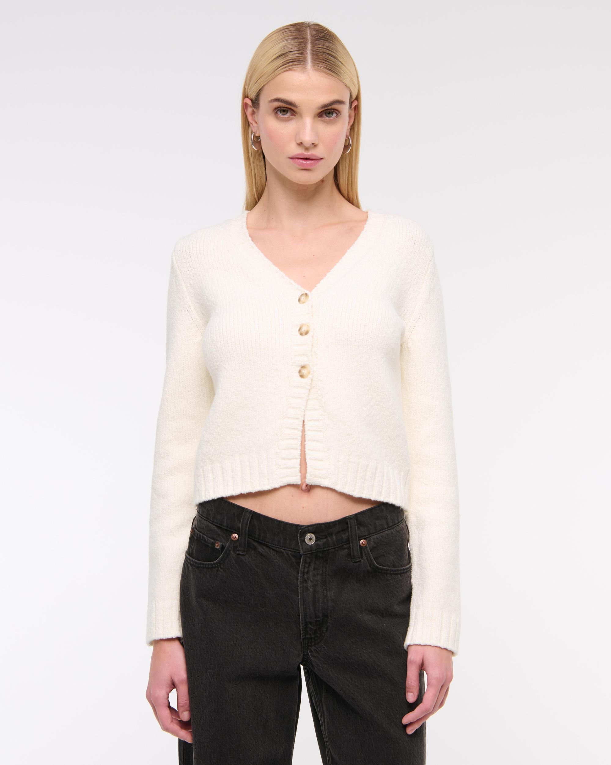 Textural Y-Neck Cardigan Product Image