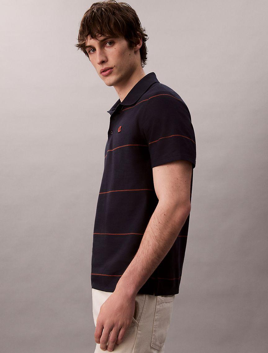 Stripe Relaxed Polo Shirt  Product Image