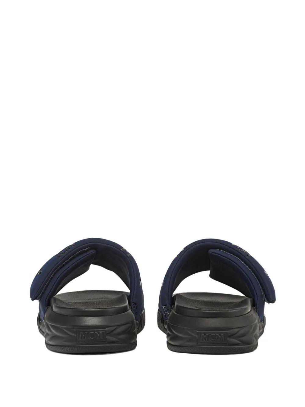 monogram-pattern slides Product Image