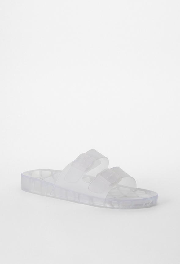 JustFab Margaux Platform Loafer Pump Womens Black/ White Size 8.5 Product Image